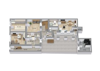Rodinný dům Rotalova, Brno, se 3 bytovými jednotkami a zahradou - Prodej domu 208 m², Brno