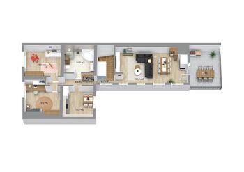 Rodinný dům Rotalova, Brno, se 3 bytovými jednotkami a zahradou - Prodej domu 208 m², Brno