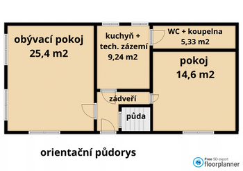 Prodej domu 54 m², Staré Hobzí