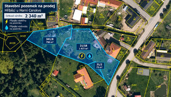 Prodej pozemku 2340 m², Horní Cerekev