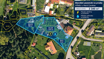 Prodej pozemku 2340 m², Horní Cerekev
