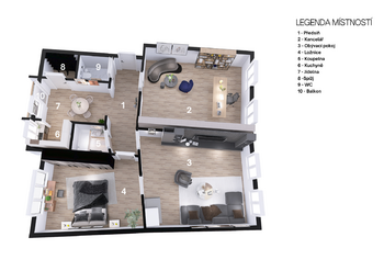 Prodej bytu 4+kk v osobním vlastnictví 121 m², Ostrava