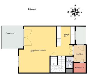 Přízemí - Prodej domu 103 m², Líbeznice