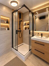 vizualizace koupelna - Prodej bytu 3+1 v družstevním vlastnictví 81 m², Prachatice