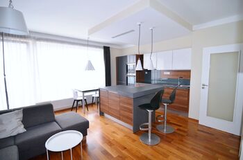 obývací pokoj - Pronájem bytu 2+kk v osobním vlastnictví 68 m², Praha 5 - Jinonice