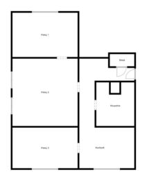 Prodej bytu 3+1 v osobním vlastnictví 64 m², Jílové