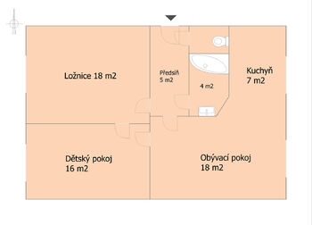 Prodej bytu 3+kk v osobním vlastnictví 70 m², Louny