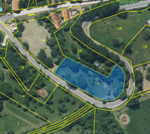 Pozemek - katastrální mapa - Prodej pozemku 2157 m², Řepín
