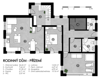 Prodej ubytovacího zařízení 206 m², Morávka