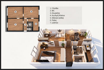 Prodej bytu 3+1 v osobním vlastnictví 68 m², Kraslice