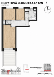 Prodej bytu 3+kk v osobním vlastnictví 60 m², Praha 10 - Hostivař