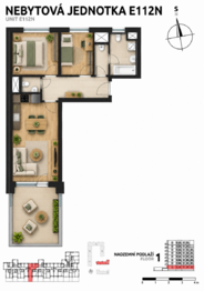 Prodej bytu 3+kk v osobním vlastnictví 60 m², Praha 10 - Hostivař