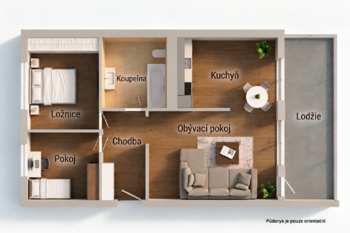 Pronájem bytu 3+1 v osobním vlastnictví 52 m², Praha 9 - Prosek