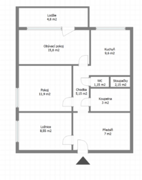 Prodej bytu 3+1 v osobním vlastnictví 64 m², Brno