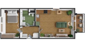 Pronájem bytu 2+kk v osobním vlastnictví 51 m², Plzeň