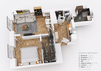 Prodej bytu 2+1 v osobním vlastnictví 43 m², Praha 8 - Libeň