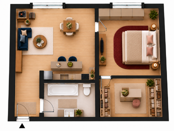 Prodej bytu 1+1 v osobním vlastnictví 42 m², Písek