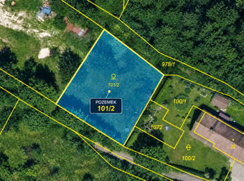 Prodej pozemku 1000 m², Blatce