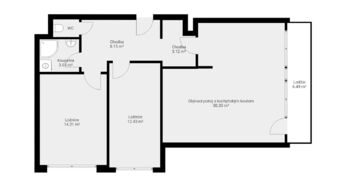 Pronájem bytu 3+kk v osobním vlastnictví 72 m², Praha 5 - Stodůlky