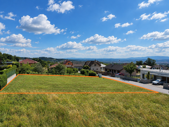 pohled od severu - Prodej pozemku 818 m², Adamov 
