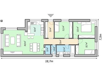 Rodinný dům na klíč, Valtrovice - Prodej pozemku 810 m², Valtrovice