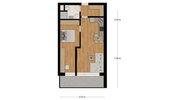 Prodej bytu 2+kk v osobním vlastnictví 49 m², Kyjov