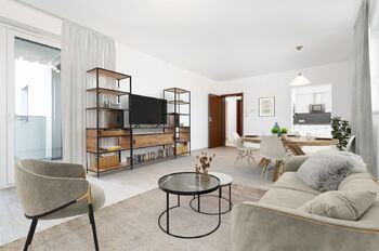  Obývací pokoj - možné uspořádání - Pronájem bytu 2+kk v osobním vlastnictví 70 m², Český Brod