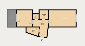 Prodej bytu 2+kk v osobním vlastnictví 64 m², Brno