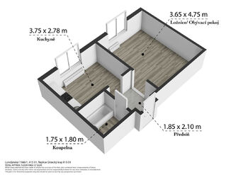 Prodej bytu 1+1 v družstevním vlastnictví 29 m², Teplice
