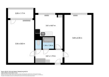 Prodej bytu 2+1 v osobním vlastnictví 64 m², Ústí nad Labem