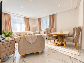 Obývací pokoj s jídelním koutem - Prodej bytu 3+1 v osobním vlastnictví 68 m², Ostrava