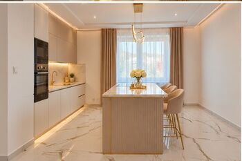 Vizualizace kuchyně - Prodej bytu 3+1 v osobním vlastnictví 68 m², Ostrava