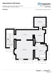 Půdorys - přízemí - Prodej domu 138 m², Praha 5 - Zbraslav