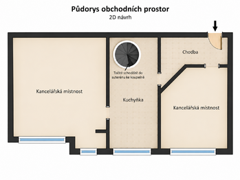 Pronájem kancelářských prostor 66 m², Praha 4 - Michle