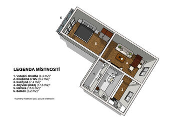 Pronájem bytu 2+kk v osobním vlastnictví 50 m², Vrchlabí