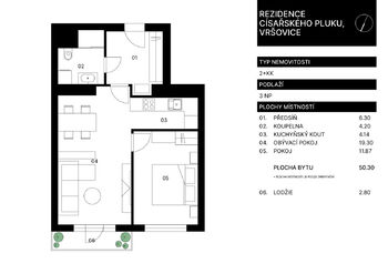 Prodej bytu 2+kk v osobním vlastnictví 51 m², Praha 10 - Vršovice