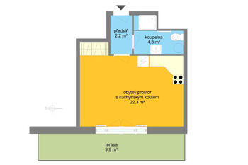 Prodej bytu 1+kk v osobním vlastnictví 30 m², Brno