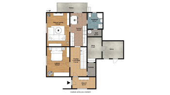 2D půdorys I.NP - Prodej domu 85 m², Sedlnice