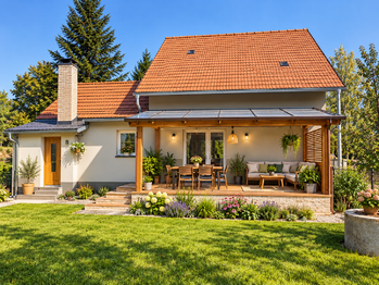 Vizualizace modernizace terasy - Prodej domu 85 m², Sedlnice