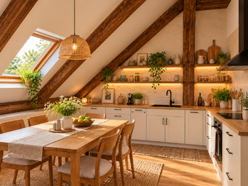Vizualizace kuchyně v II.NP - Prodej domu 85 m², Sedlnice
