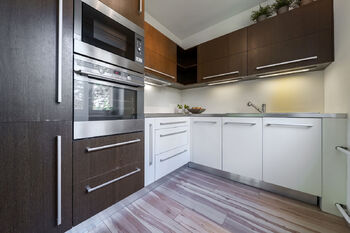 kuchyně - Prodej bytu 2+kk v osobním vlastnictví 56 m², Brno