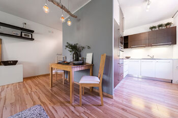 obývací pokoj - Prodej bytu 2+kk v osobním vlastnictví 56 m², Brno
