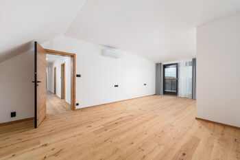 Druhý pokoj je umístěný v zadní části bytu - Prodej bytu 4+kk v osobním vlastnictví 208 m², České Budějovice