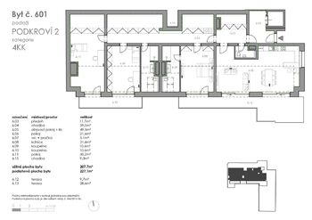 Prodej bytu 4+kk v osobním vlastnictví 208 m², České Budějovice