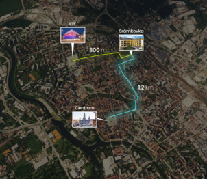 Umístění ve městě - Prodej bytu 4+kk v osobním vlastnictví 208 m², České Budějovice