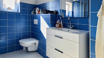 Koupelna se sprchovým koutem a WC - Prodej domu 173 m², Újezd u Boskovic