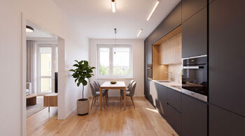 VIZUALIZACE - Prodej bytu 3+1 v osobním vlastnictví 77 m², Brno