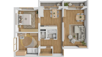 Prodej bytu 3+1 v osobním vlastnictví 70 m², Břeclav