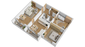 Prodej bytu 3+1 v osobním vlastnictví 70 m², Břeclav