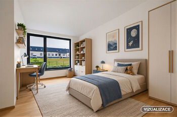 Ložnice - vizualizace - Prodej domu 201 m², Vlašim